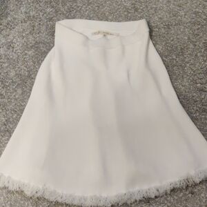 RACHEL Rachel Roy Cream Textured Skirt